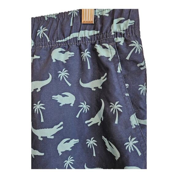 MOUNTAIN AND ISLES Men XXL 2XL Swim Trunks Shorts Blue Alligators Mesh Lined 8" - Picture 4 of 6